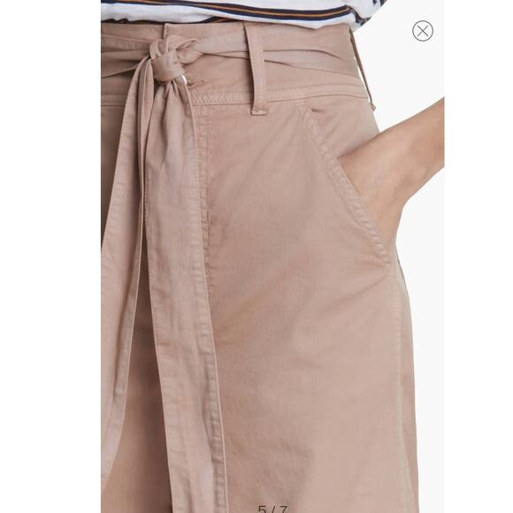 NWT Veronica Beard Belisa Tie Belt Wide Leg Cargo Pants - 26 - mushroom - 26 - Picture 2 of 6